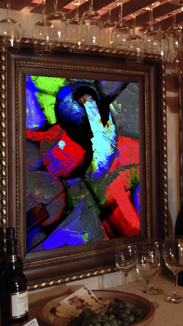 Abstract Modern Wall Art on canvas by www.artbyval.art