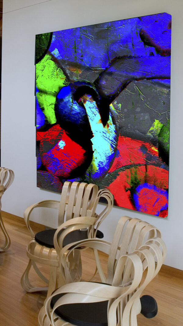 Abstract Modern Wall Art on canvas by www.artbyval.art