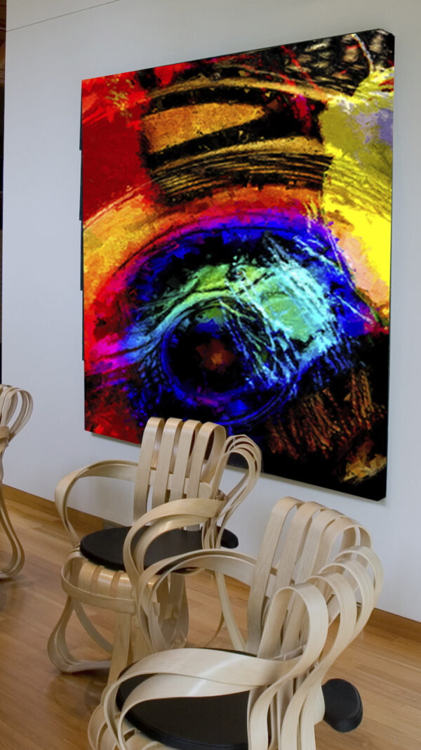 Cabo San Lucas Mexico Inspired Modern Abstract Wall Art On Canvas titled Centra De Todo Art By Val