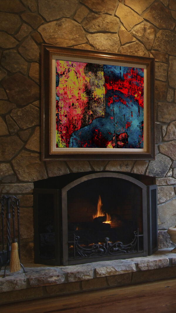 Abstract Modern Wall Art on canvas by www.artbyval.art