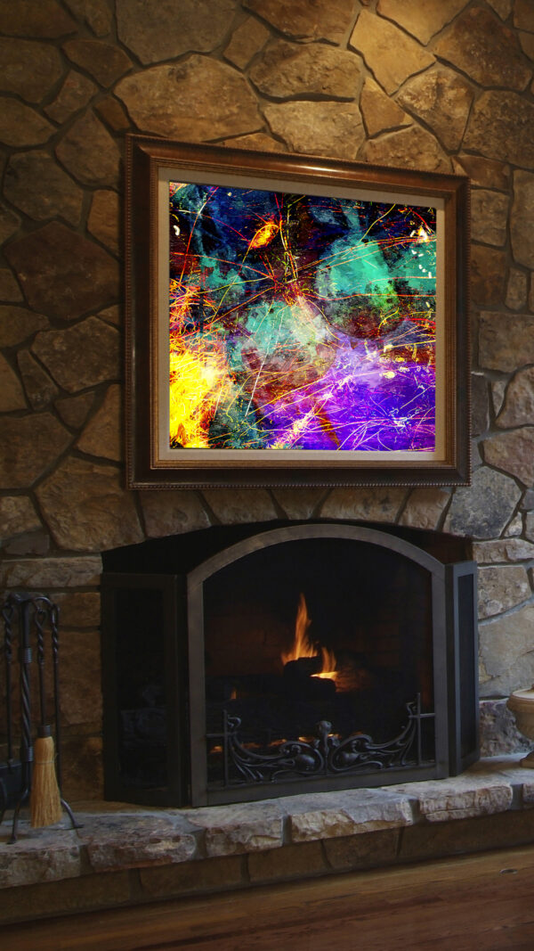 Abstract Modern Wall Art on canvas by www.artbyval.art