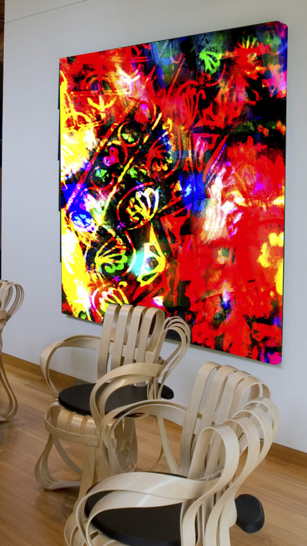 Cabo San Lucas Mexico Inspired Abstract Modern Wall Art On Canvas Titled Saltando Del Lienzo Art By Val