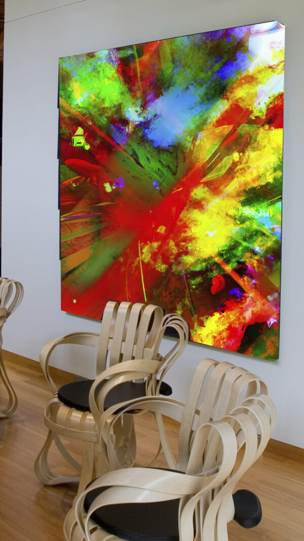 Hot Music is an abstract modern original painting from Art By Val