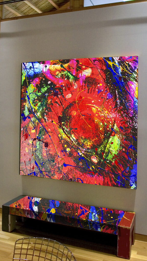 Abstract Modern Wall Art Titled Psychology Of Colors