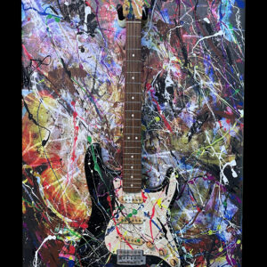 Abstract Modern Wall Art Fender Guitar