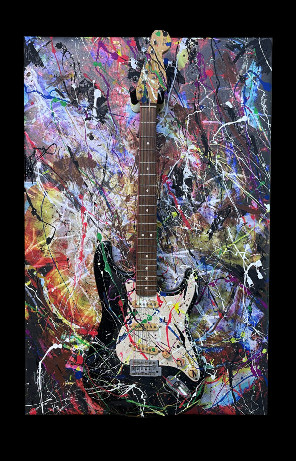 Abstract Modern Wall Art Fender Guitar