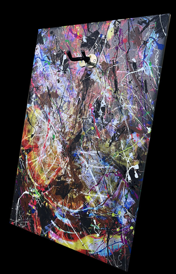 Abstract Modern Wall Art Fender Guitar and Painting Together