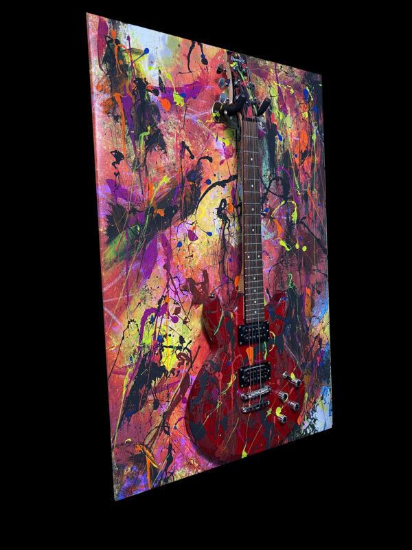 Abstract Modern Wall Art Ibanez Guitar