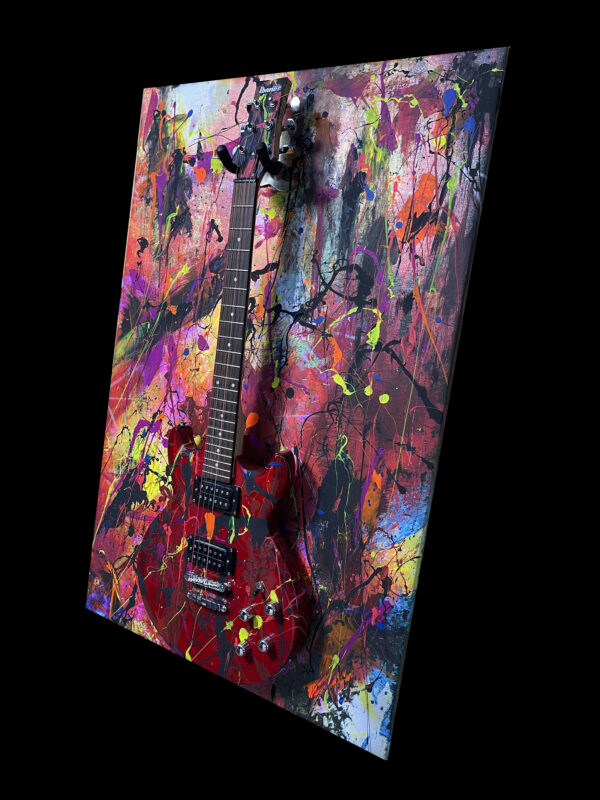 Abstract Modern Wall Art Ibanez Guitar