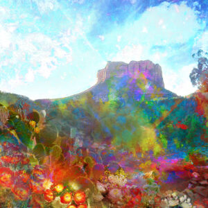 Sedona Path to an abstract world painting on canvas