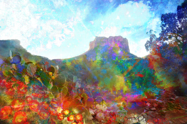 Sedona Path to an abstract world painting on canvas