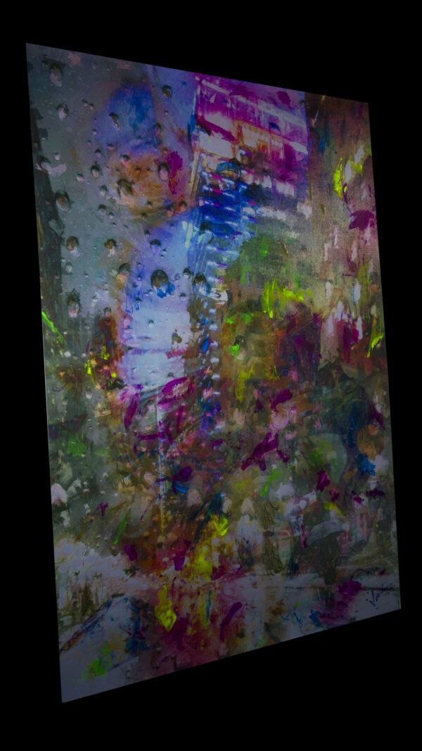 Free To Fly Charlotte At Night Abstract by artist Michael John Valentine