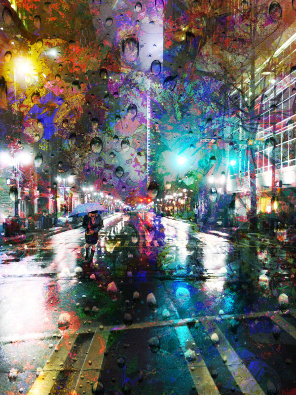 The Neon Night Lights Of Charlotte North Carolina By Artist Michael John Valentine