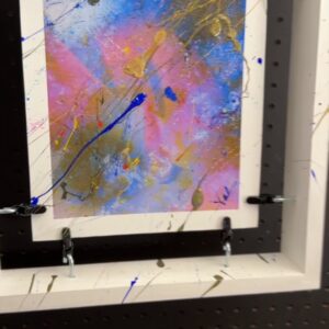 Setting Things Right is an abstract modern wall art suspended framed painting by artist Michael John Valentine