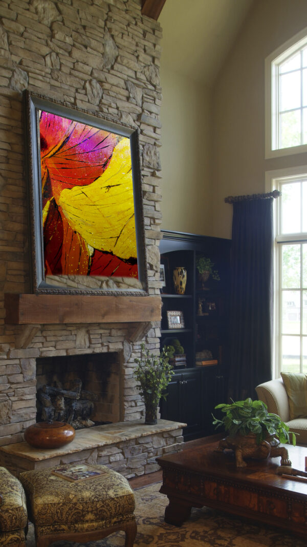 Heart Of The Earth Abstracy Painting On Canvas By Artist Michael John Valentine