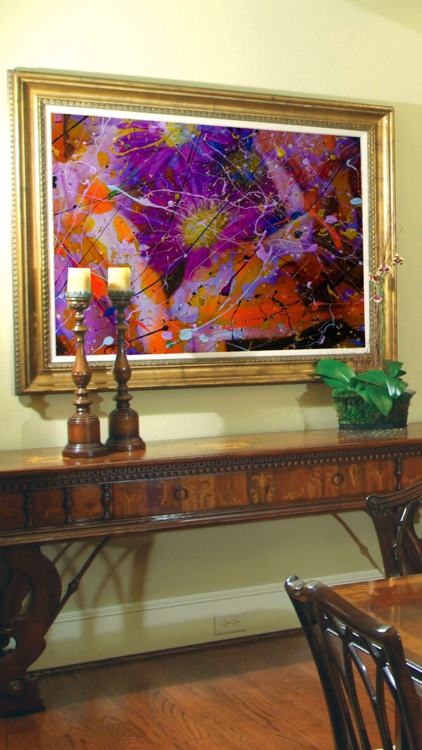 Avatar Flowers On Canvas By Artist Michael John Valentine