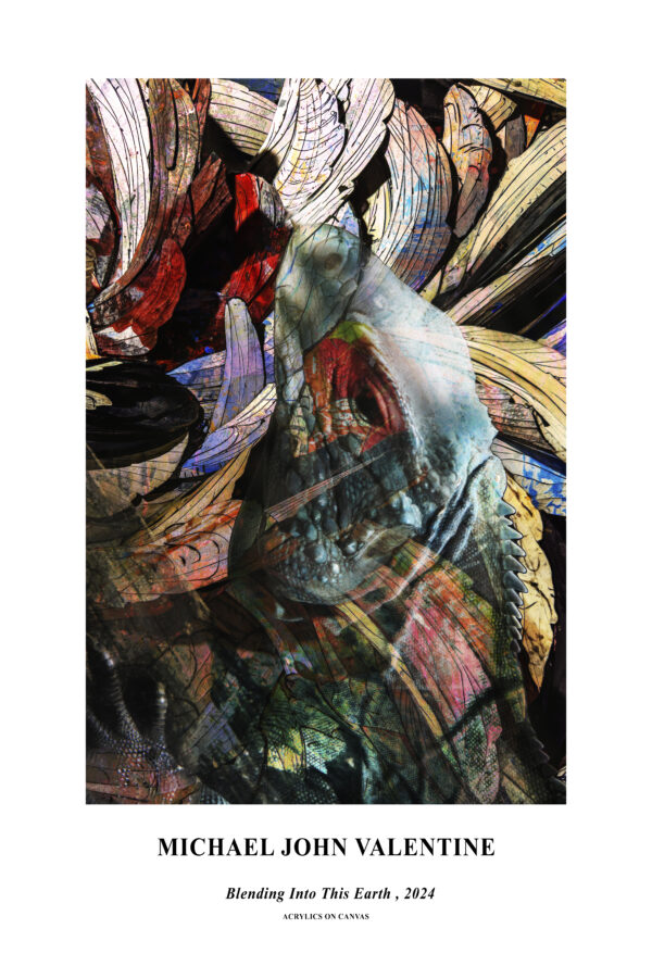 Abstract Poster Print Blending Into This Earth by artist Michael John Valentine