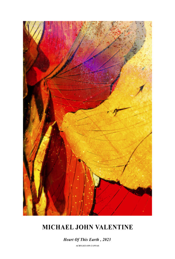 Heart Of This Earth Abstract Poster Print by artist Michael John Valentine