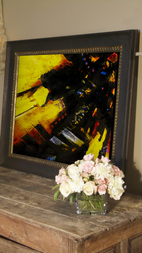 The Power Of Beethoven Abstract Modern Wall Art Painting by Artist Michael John Valentine