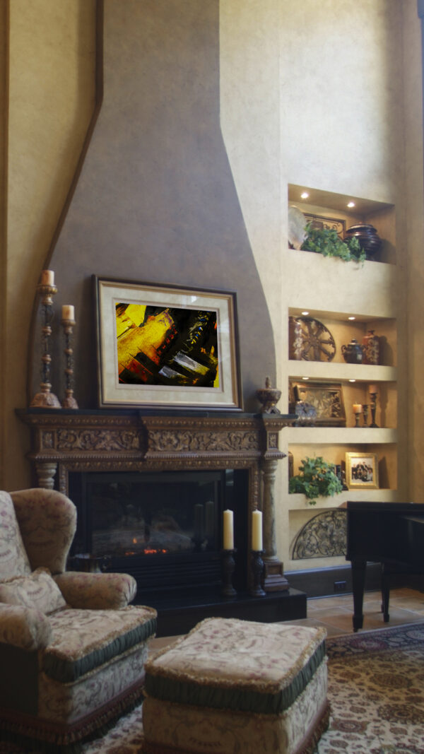 The Power Of Beethoven Abstract Modern Wall Art Painting by Artist Michael John Valentine