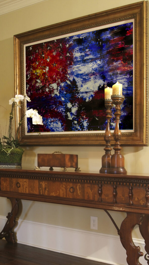 The American Flag Abstract Painting by Artist Michael John Valentine