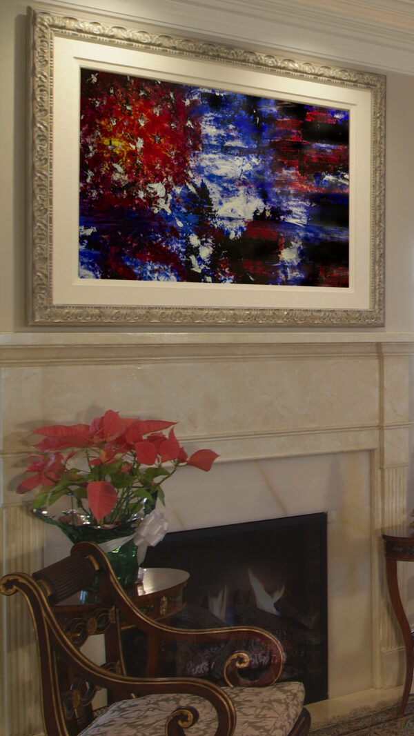 The American Flag Abstract Painting by Artist Michael John Valentine